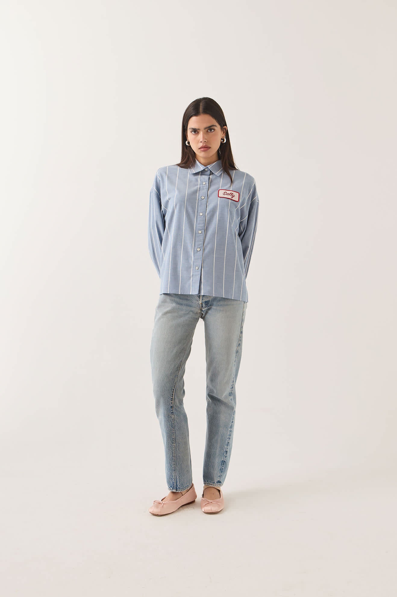 brixton-ford-mustang-sally-hemd-blue-chambray-stripe-westernbluse image 4