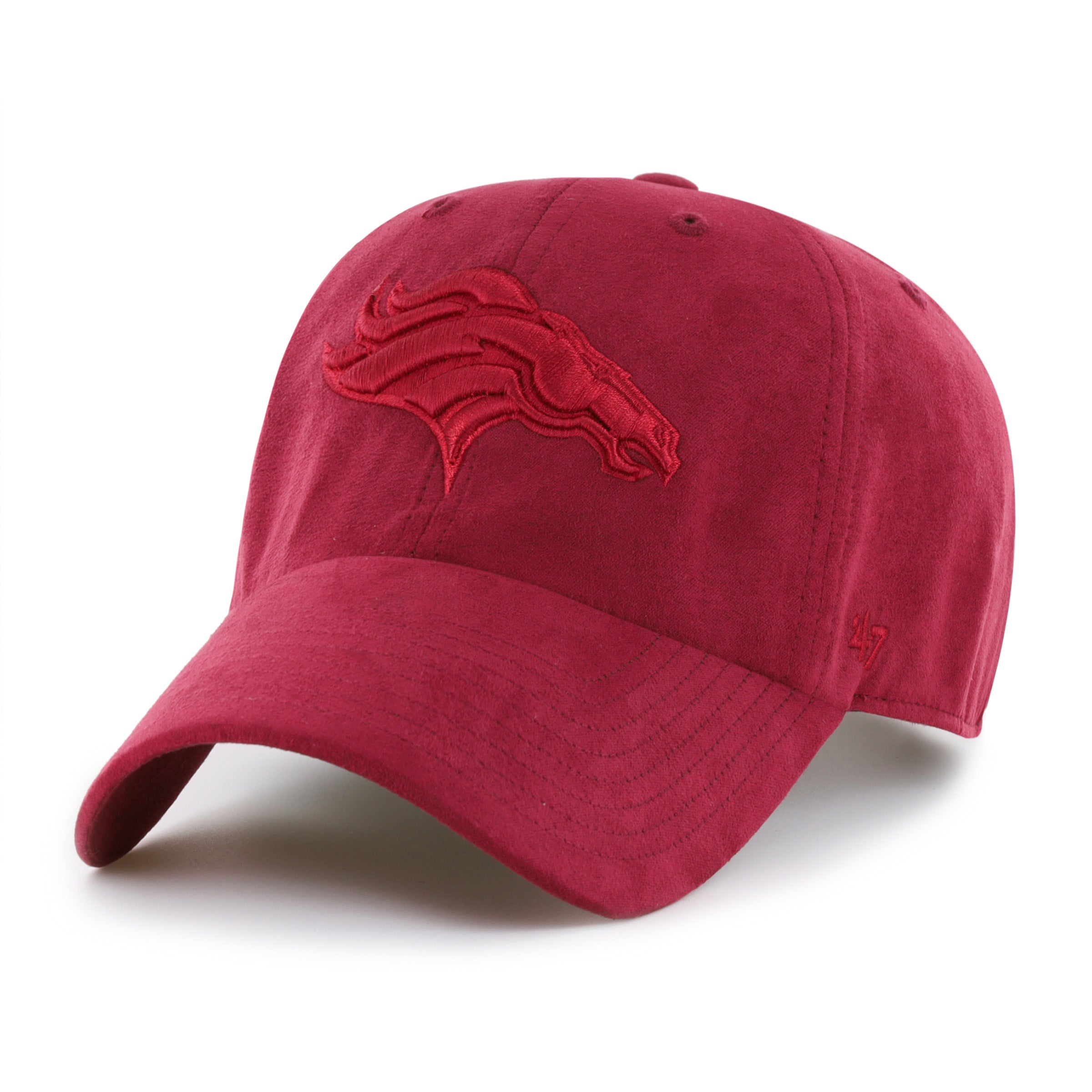 47-brand-clean-up-denver-broncos-cap-razor-red-suede image 1
