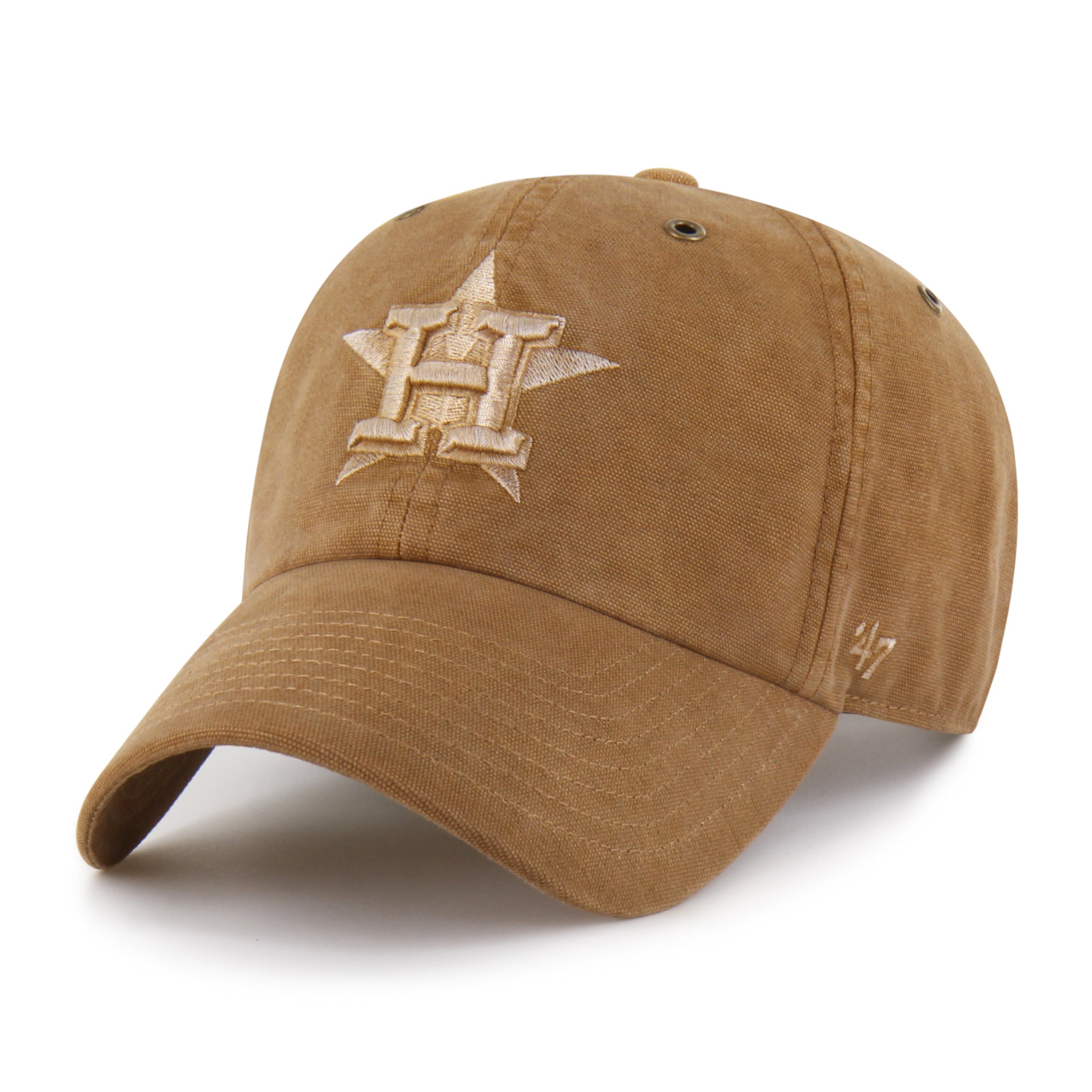 47-brand-clean-up-houston-astros-cap-carhartt-braun image 4