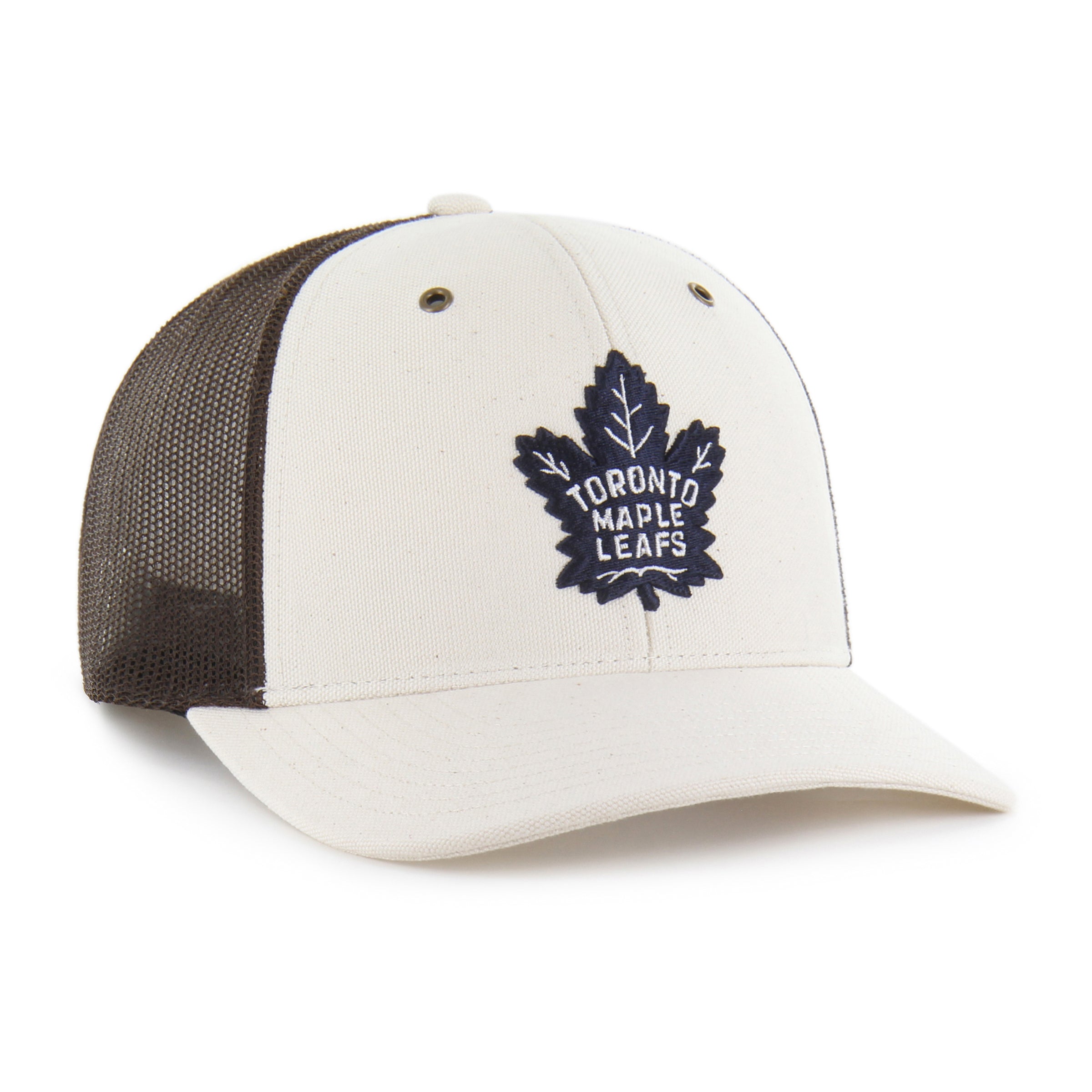 47-brand-toronto-maple-leafs-carhartt-trucker-cap-natural image 4