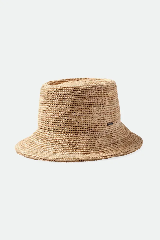 brixton-ellee-straw-bucket-hat-tan-raffia-stroh image 1
