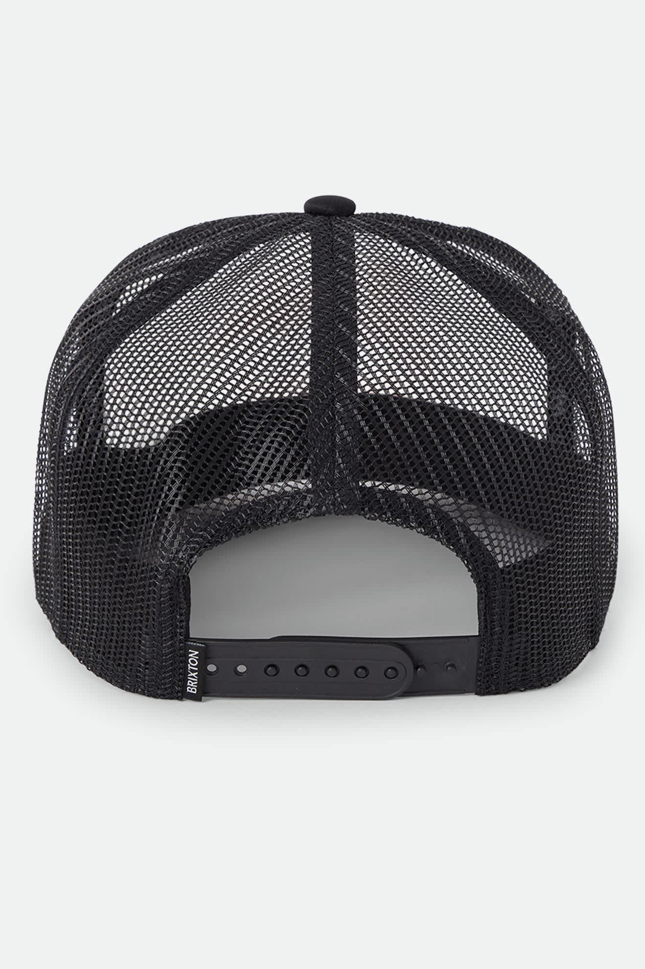 brixton-clemont-trucker-cap-schwarz-wei-mesh image 2