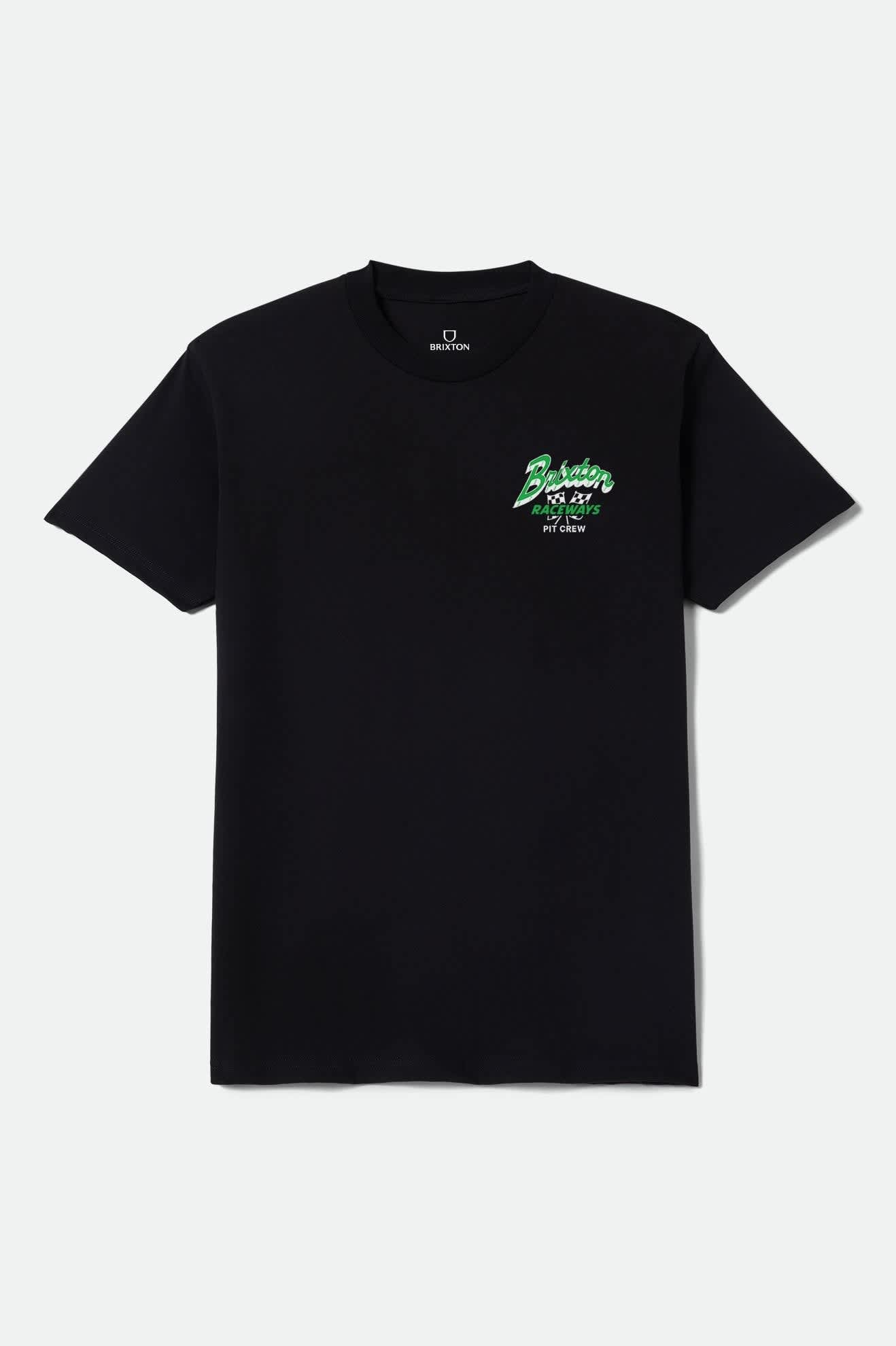 brixton-clemont-standard-t-shirt-herren-schwarz-baumwolle image 1