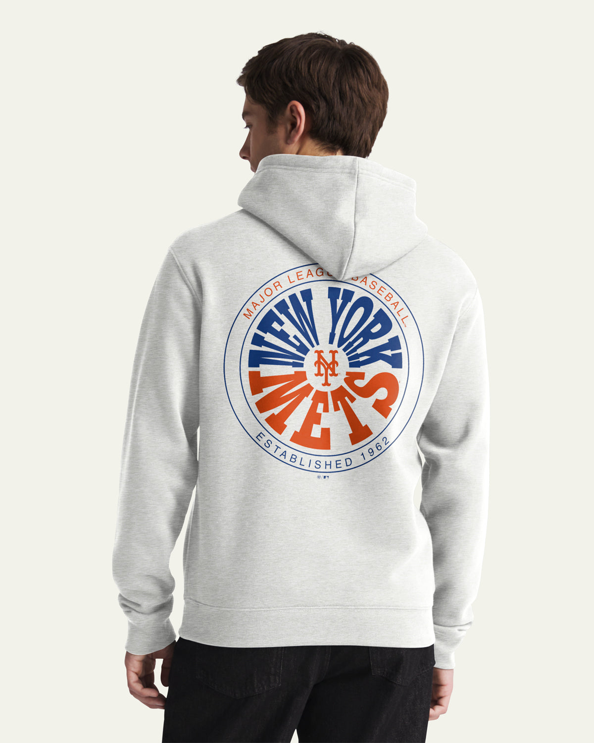 47-brand-headline-crew-new-york-mets-warpstyle-hoodie-relay-grey image 1