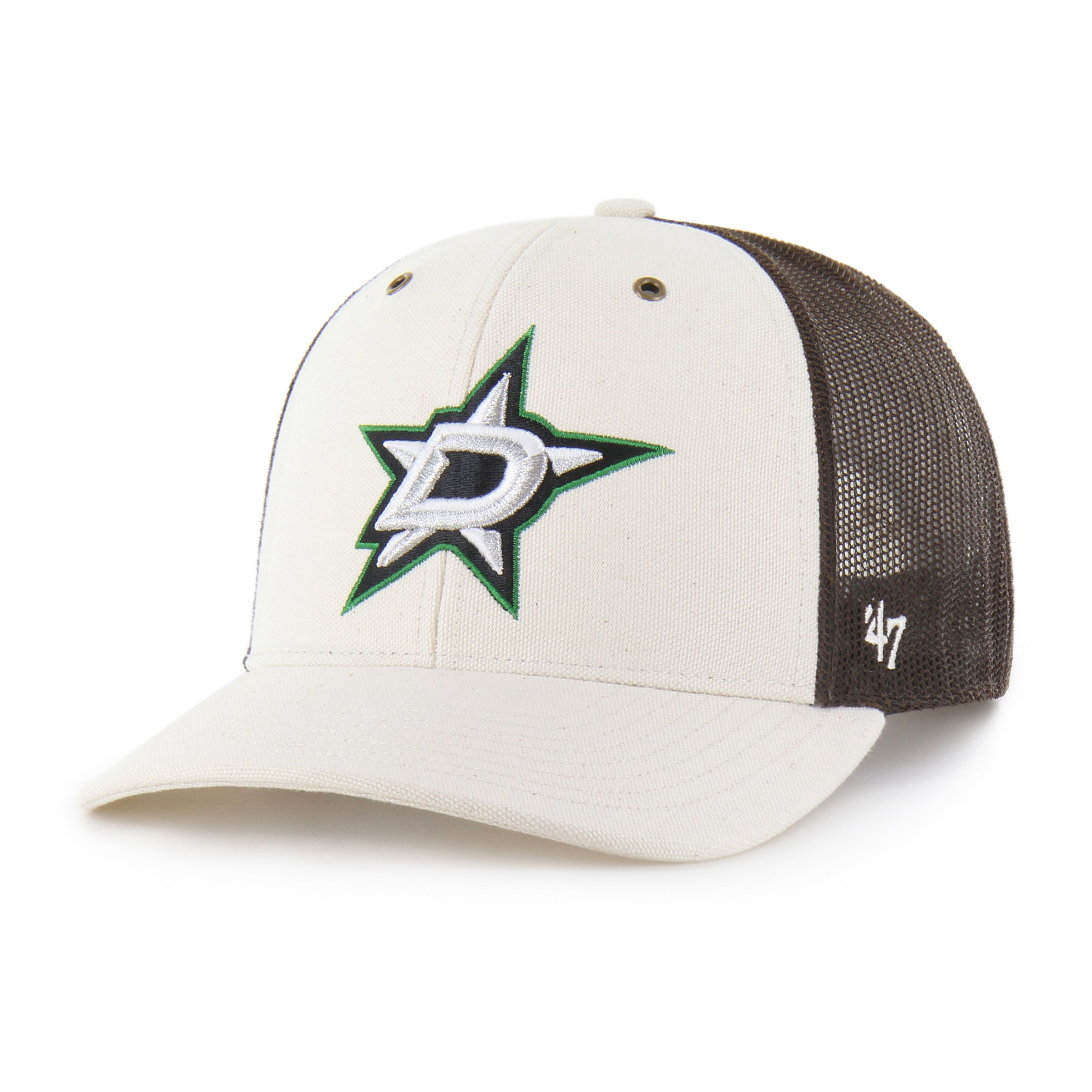 47-brand-dallas-stars-trucker-cap-natural-carhartt-undyed image 1