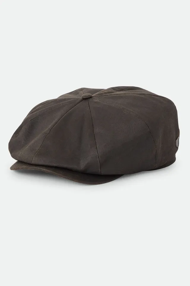 brixton-brood-baggy-flannel-snap-cap-braun-kunstleder image 1