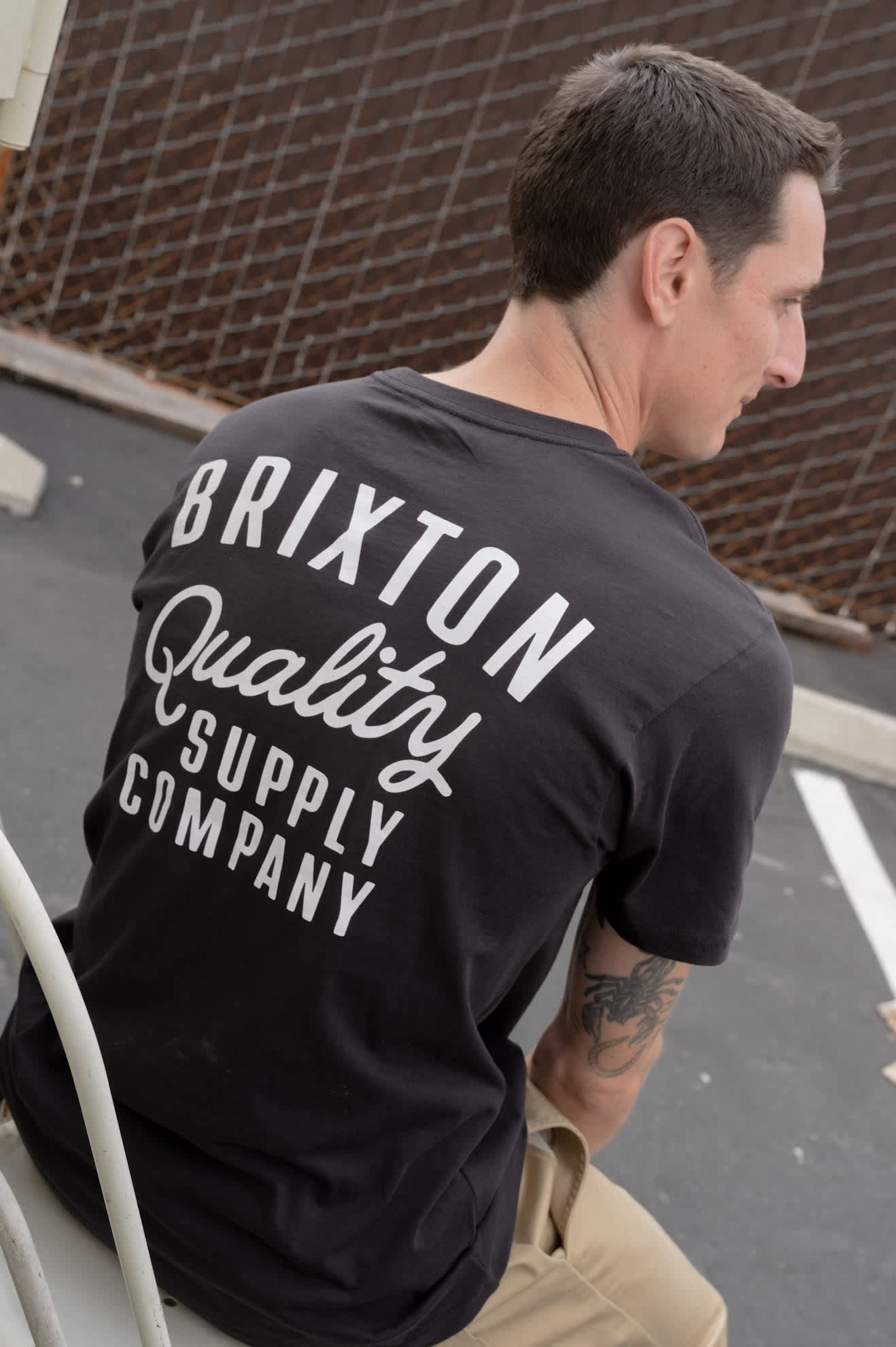 brixton-hubal-tailored-t-shirt-schwarz-herren image 3