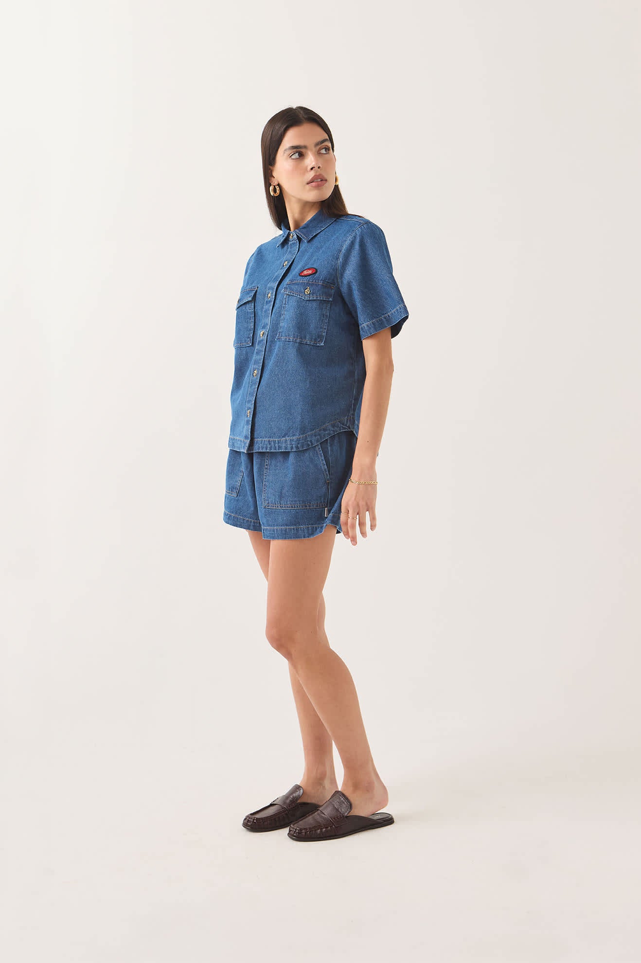 brixton-mechanics-hemd-medium-chambray-damen image 3