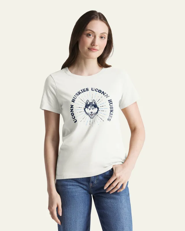 47-brand-uconn-shine-lines-everyday-t-shirt-damen-sandstone image 1