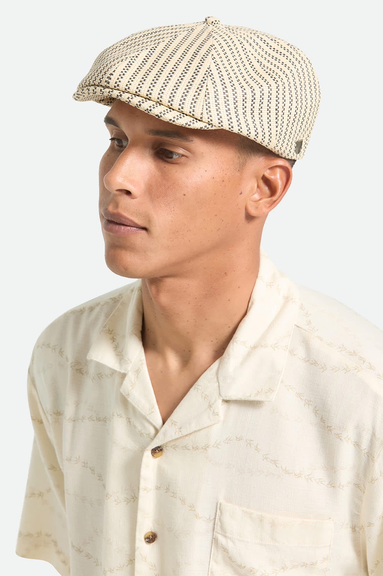 brixton-brood-newsboy-schieberm-tze-natural-black-stroh image 5