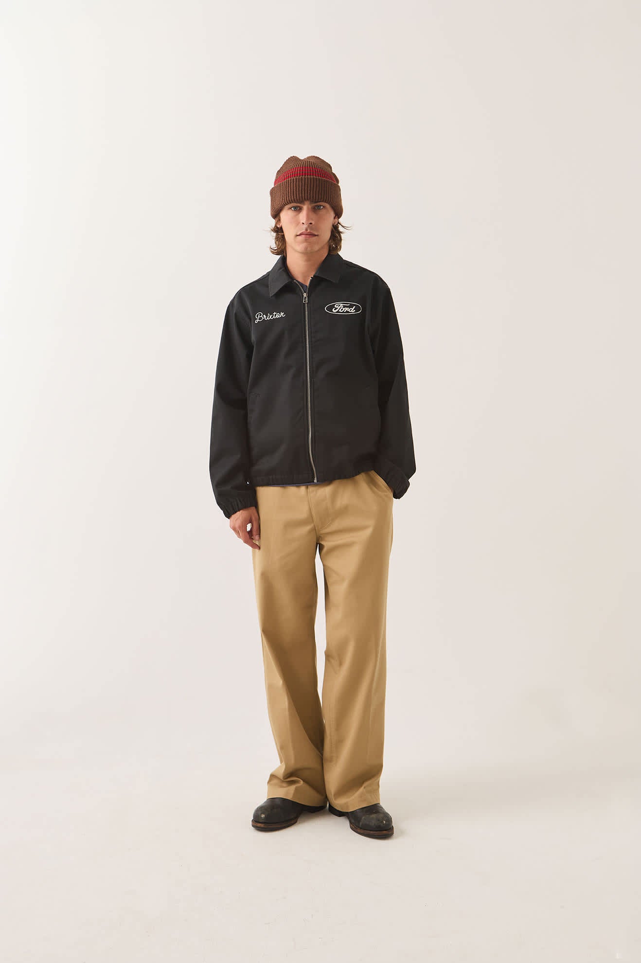 brixton-ford-harrington-jacke-burnt-rubber image 3