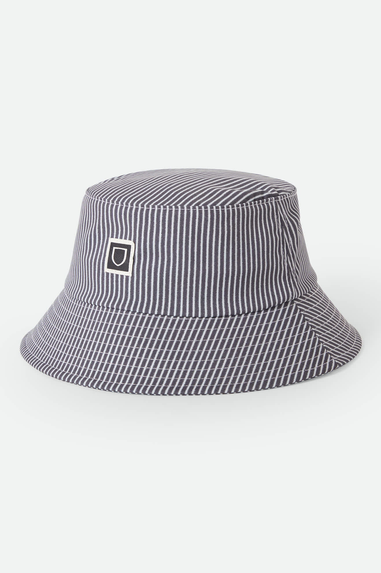 brixton-eldon-bucket-hat-grey-hickory-packable image 1
