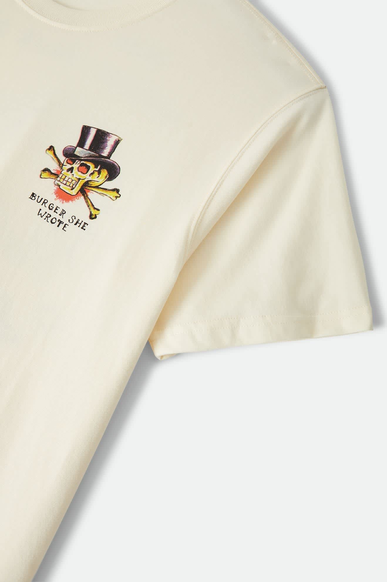brixton-burger-she-wrote-standard-t-shirt-natural-grafik image 7