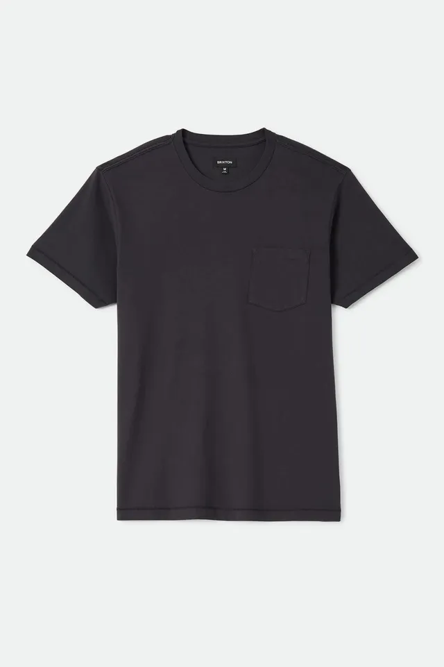 brixton-baseline-pocket-t-shirt-schwarz-baumwolle image 1