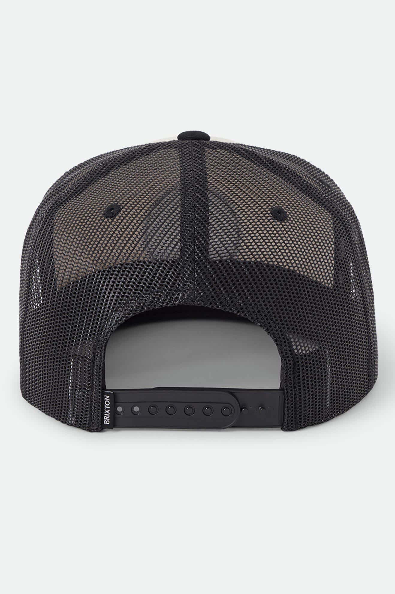 brixton-oath-trucker-cap-weiss-schwarz-snapback image 2