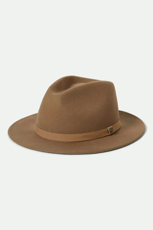 brixton-messer-fedora-khaki-wollfilz-packable-reisehut image 1