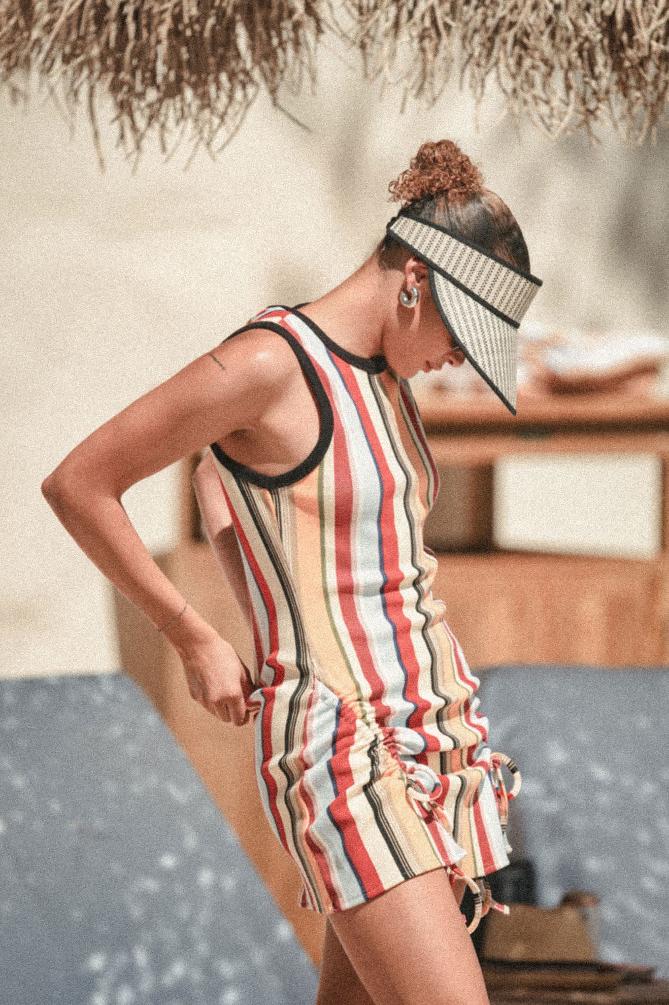 brixton-newport-straw-visor-black-natural-stroh image 6