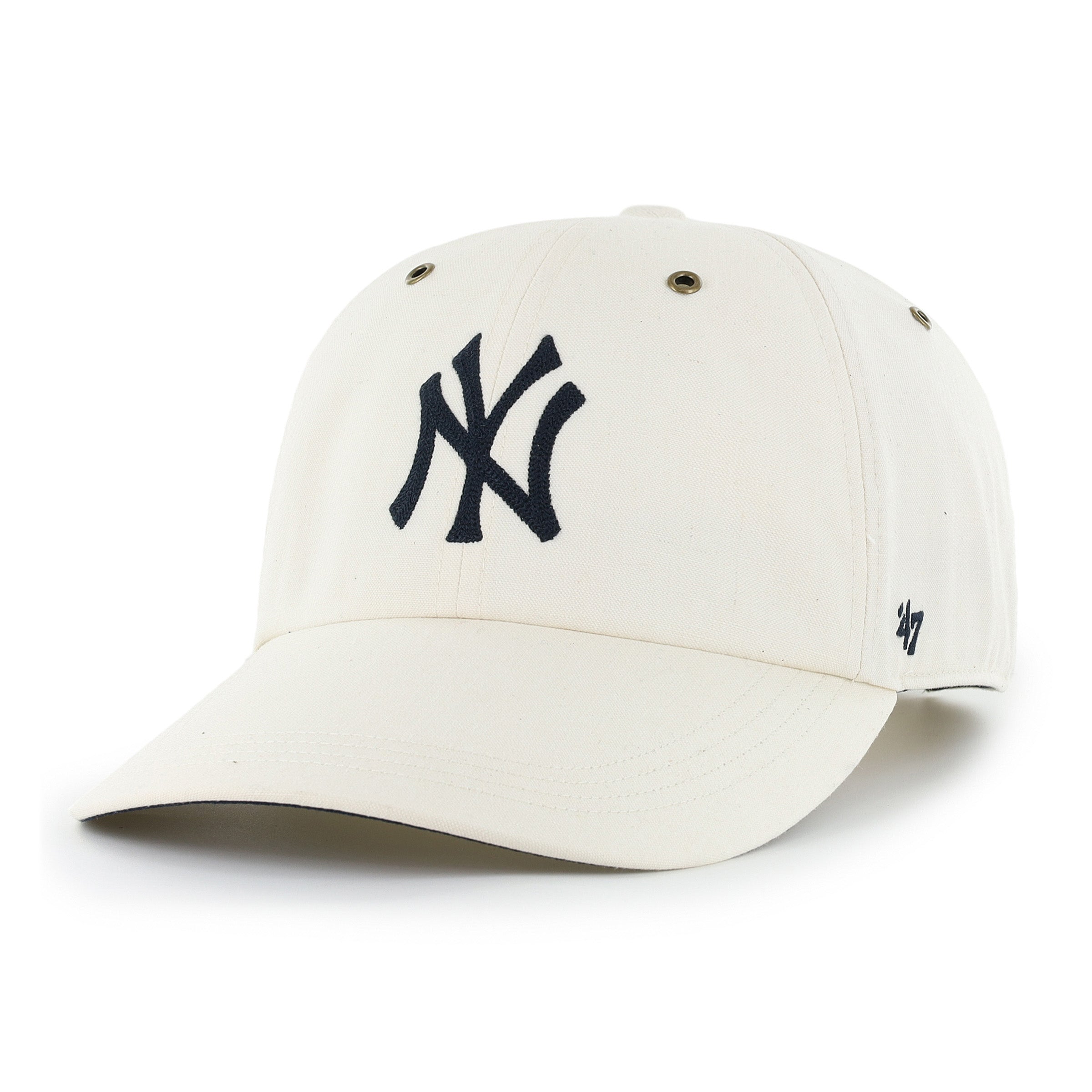 47-clean-up-new-york-yankees-long-visor-cap-natural image 1