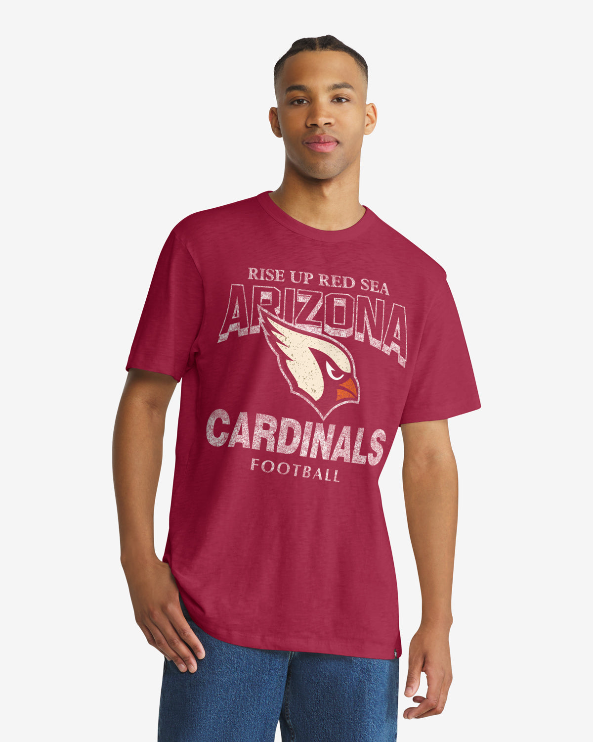 47-brand-scrum-arizona-cardinals-tee-dark-red image 1