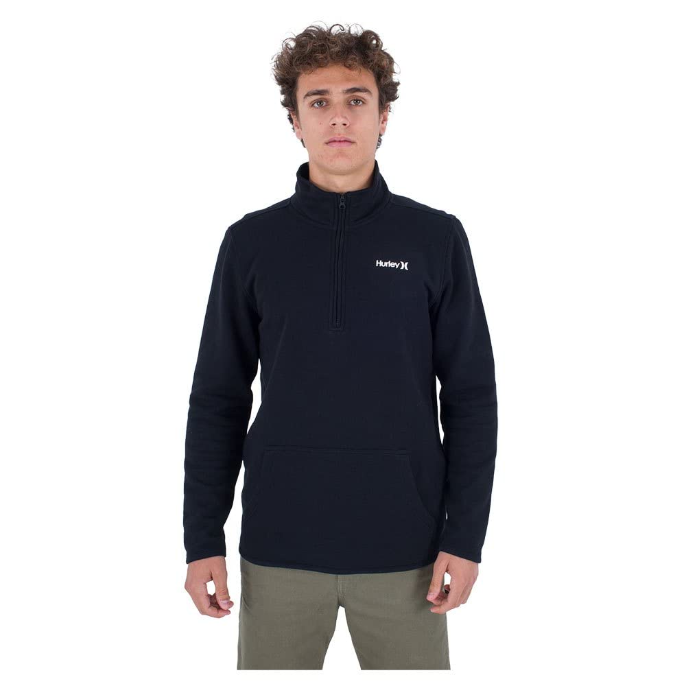 hurley-o-o-track-fleece-sweatshirt-schwarz-gr-m image 3