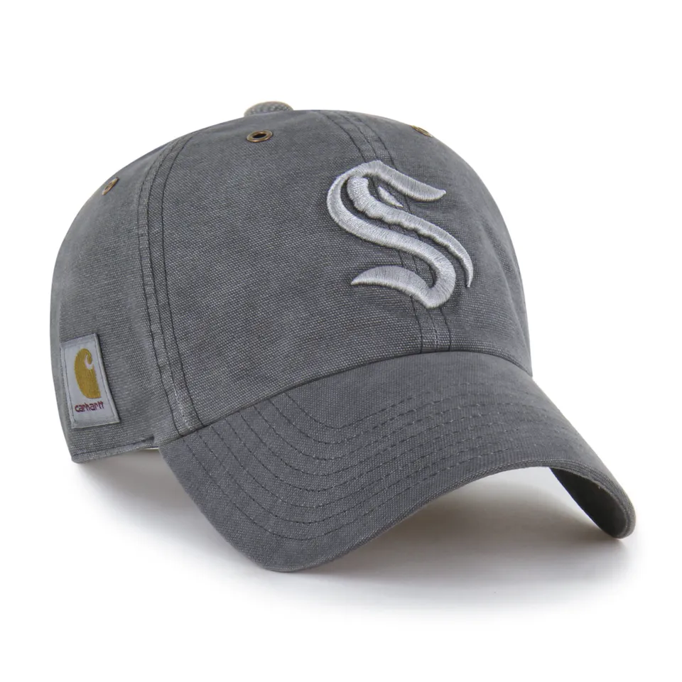47-brand-clean-up-seattle-kraken-carhartt-cap-schwarz-osf image 1