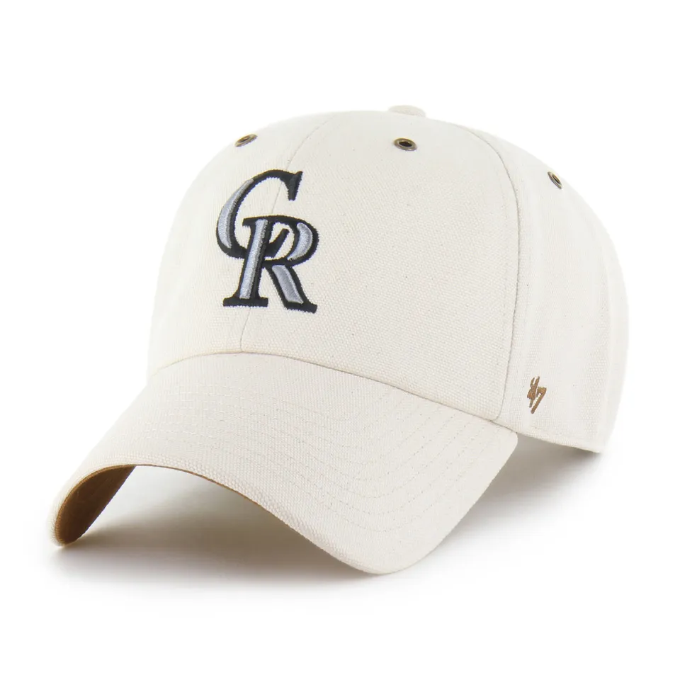 47-clean-up-colorado-rockies-cap-natural-mlb-dad-cap image 1