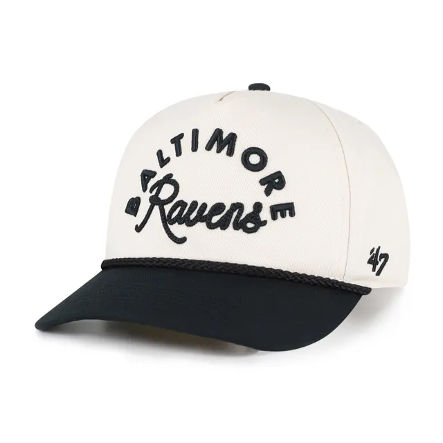 47-hitch-ravens-rope-script-cap-natural-damen-snapback image 1