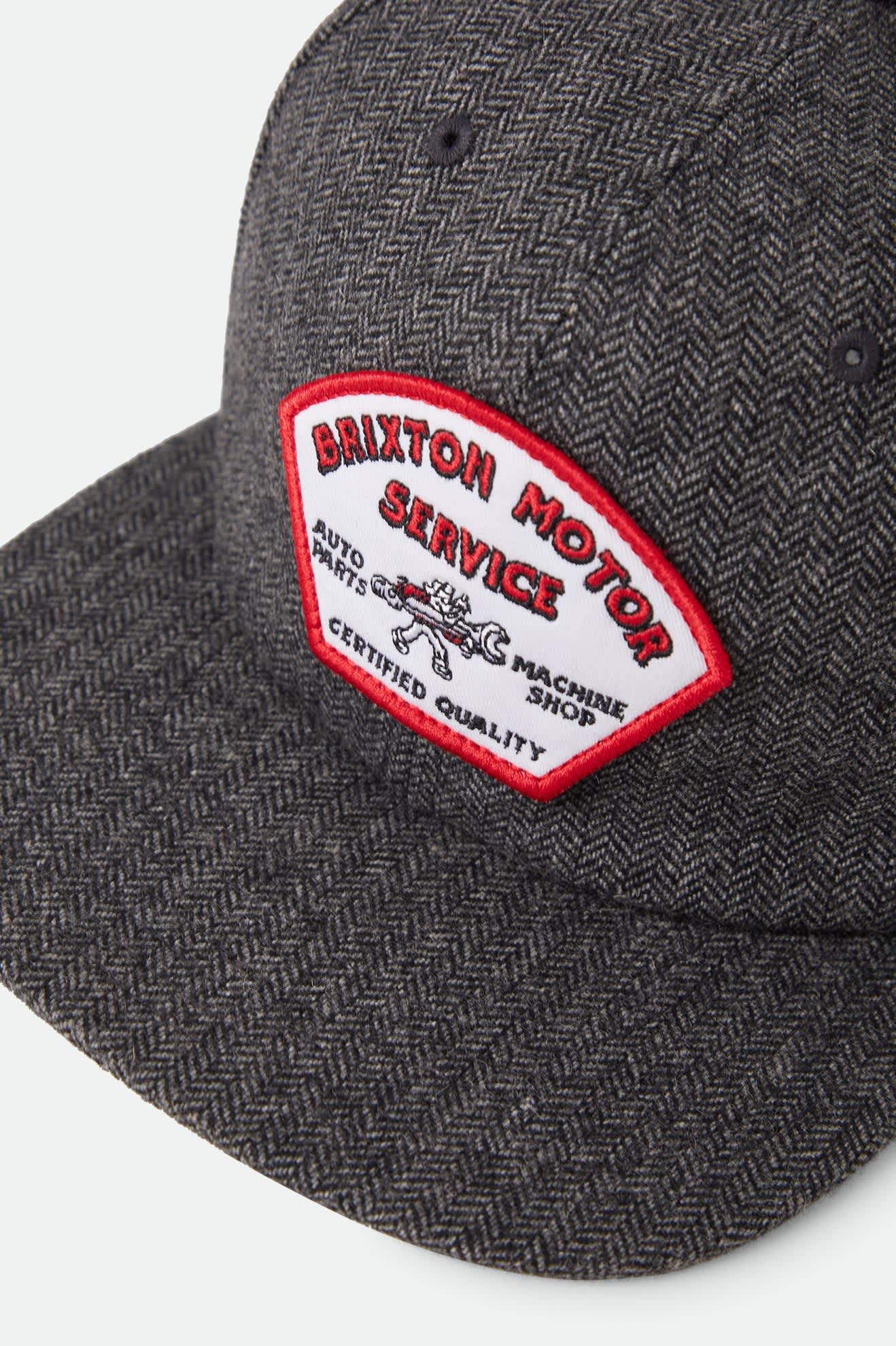 brixton-dyson-snapback-schwarz-fischgrat image 3