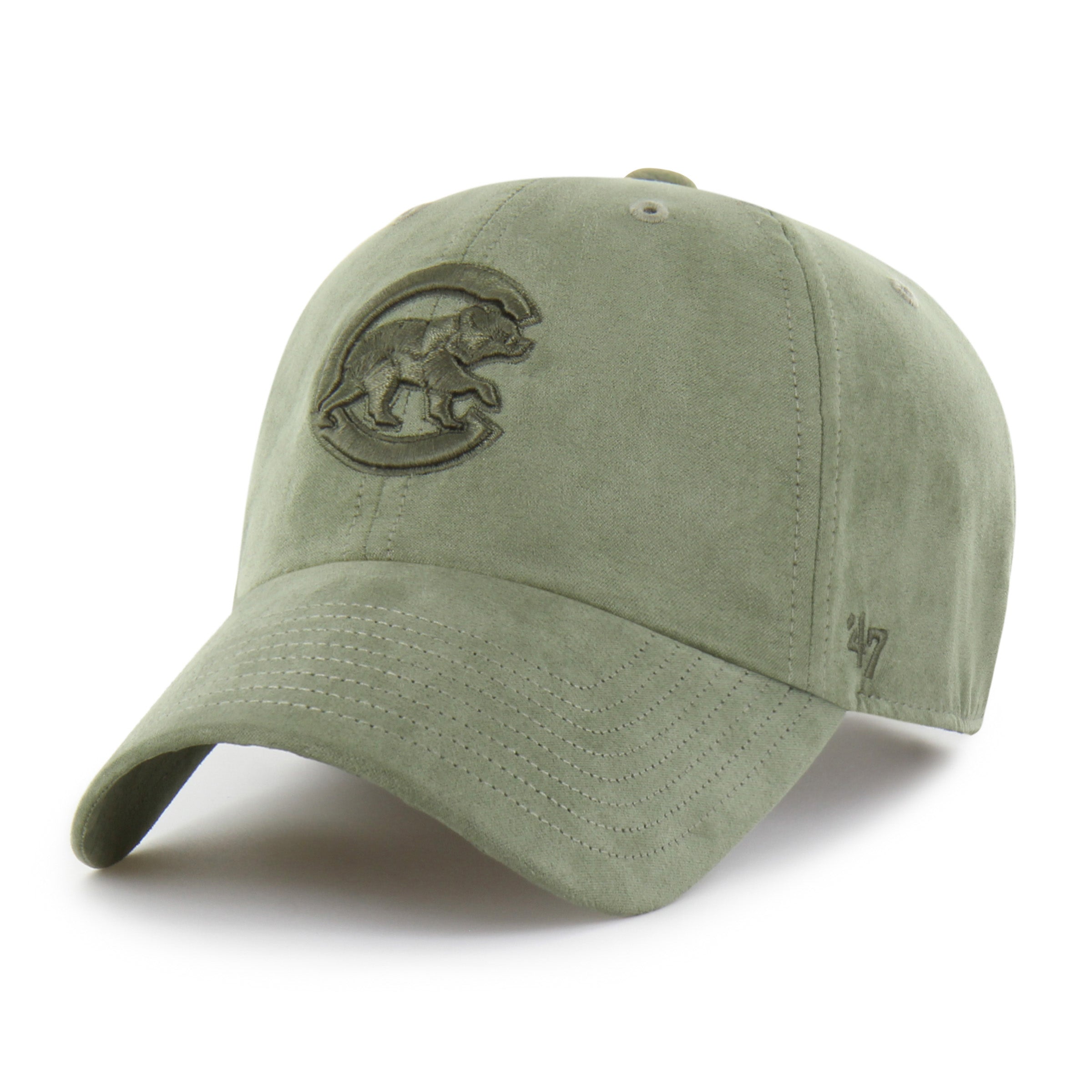 47-clean-up-ballpark-suede-chicago-cubs-baseballcap-moss-osf image 1