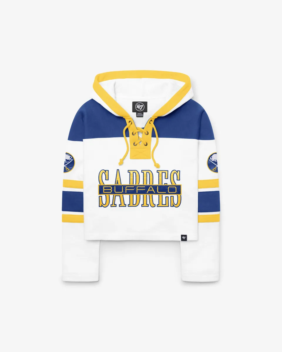 47-brand-lacer-hoodie-buffalo-sabres-white-wash-cropped-damen image 1