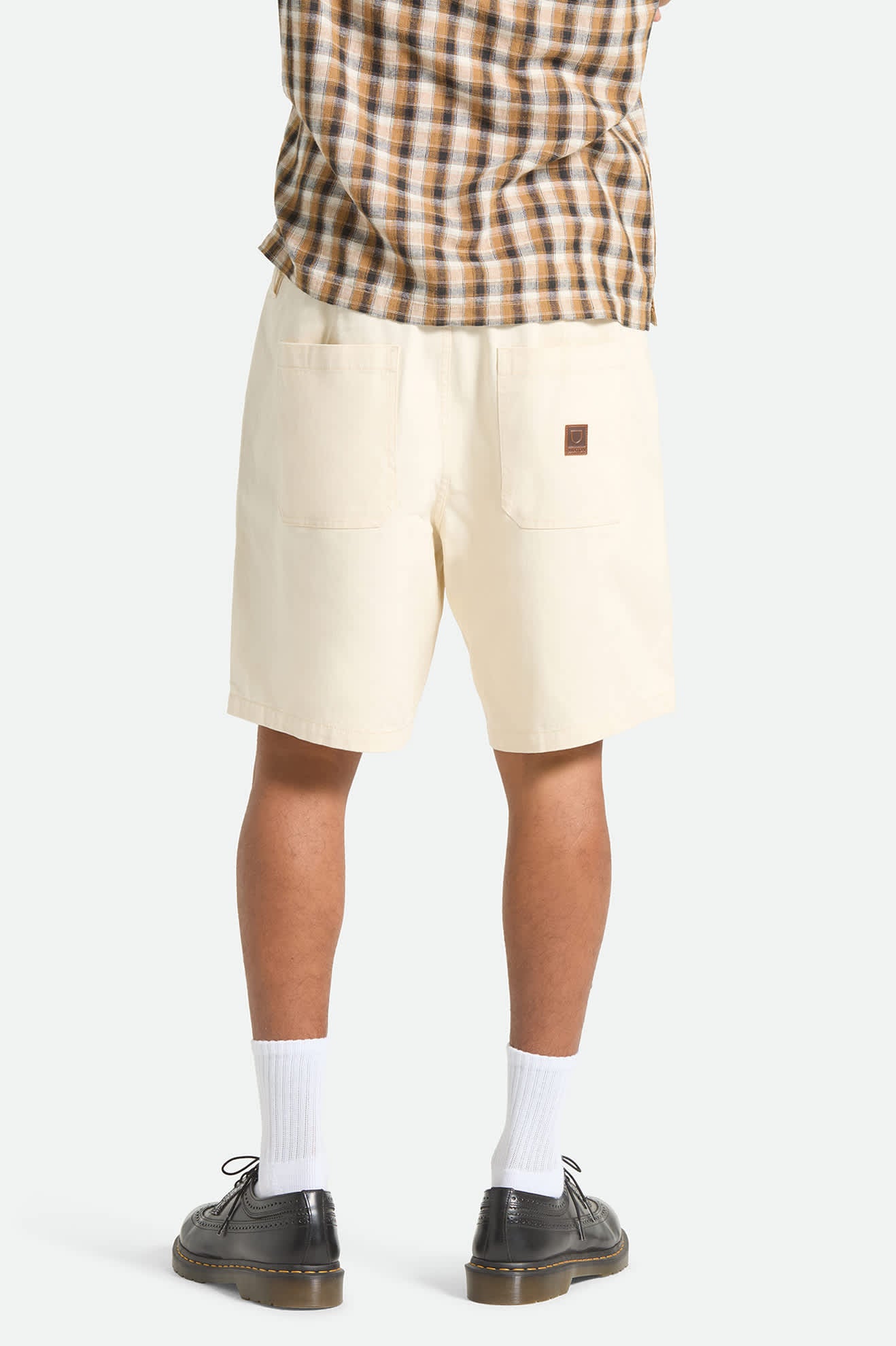 brixton-surplus-herringbone-shorts-whitecap-baumwolle-7-inch image 4
