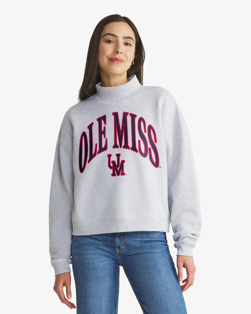 47-headline-crew-vantage-mississippi-rebels-damen-pullover-relay-grey image 1
