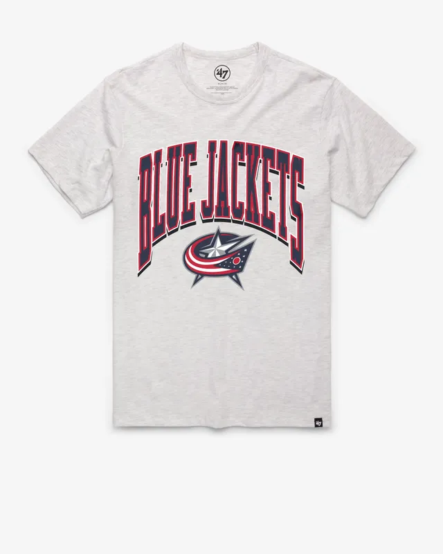 47-franklin-tee-blue-jackets-t-shirt-relay-grey-vintage image 1