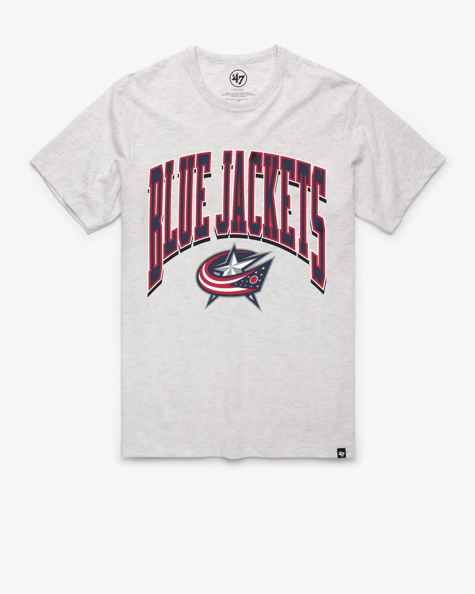 47-franklin-tee-blue-jackets-t-shirt-relay-grey-vintage image 1