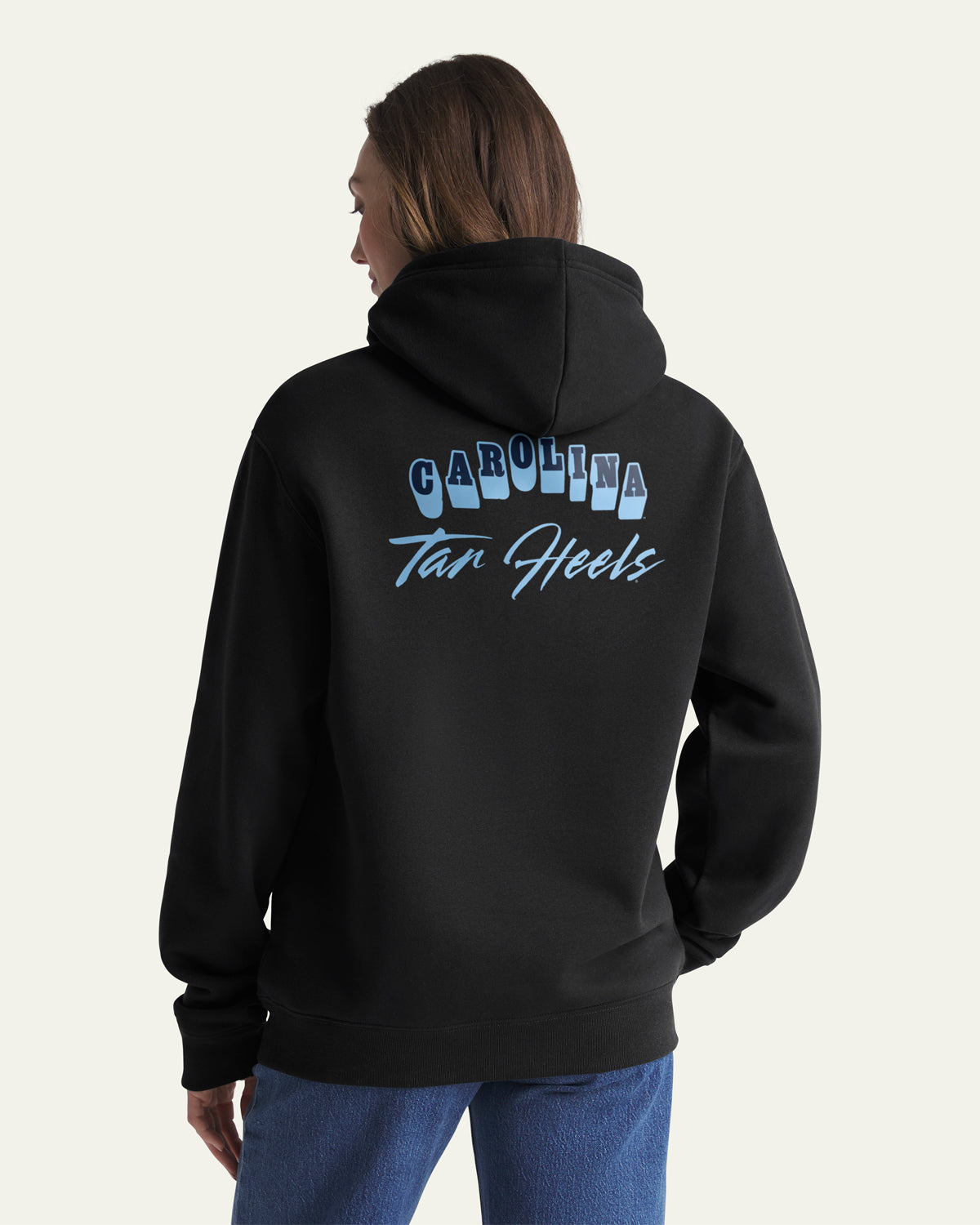 47-brand-headline-north-carolina-unc-hoodie-schwarz-baumwolle image 3