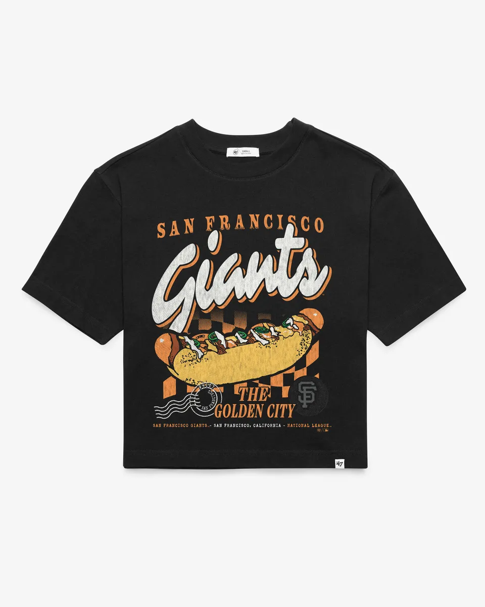 47-reed-city-giants-bite-zone-tee-damen-schwarz-cropped image 1