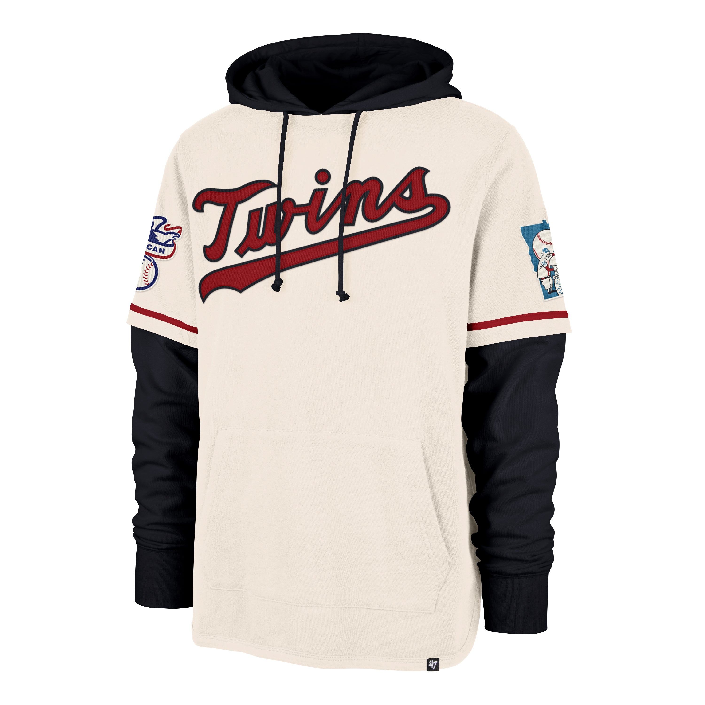 47-shortstop-minnesota-twins-cooperstown-hoodie-creme-fleece image 1