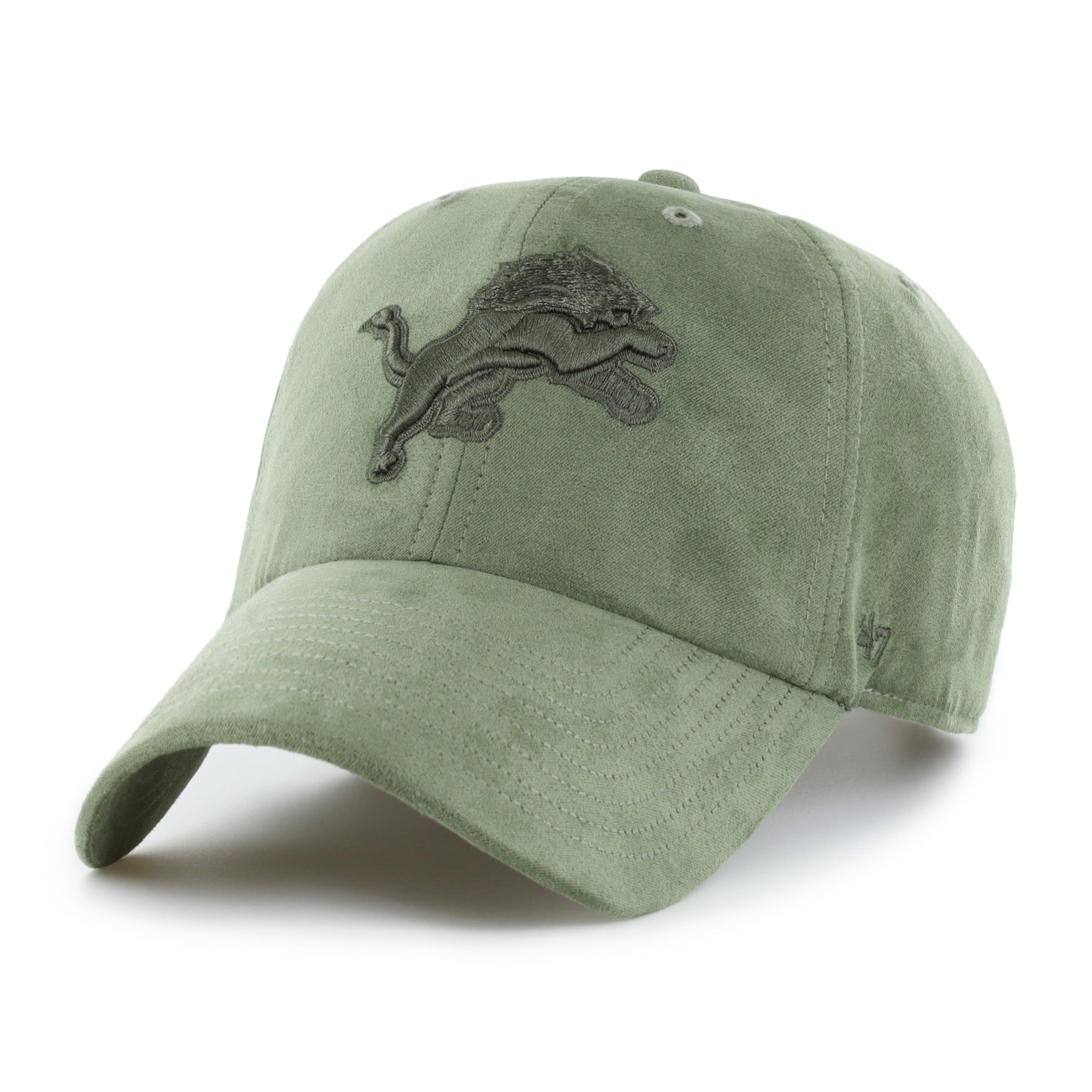 47-brand-clean-up-detroit-lions-ballpark-suede-cap-moss image 1