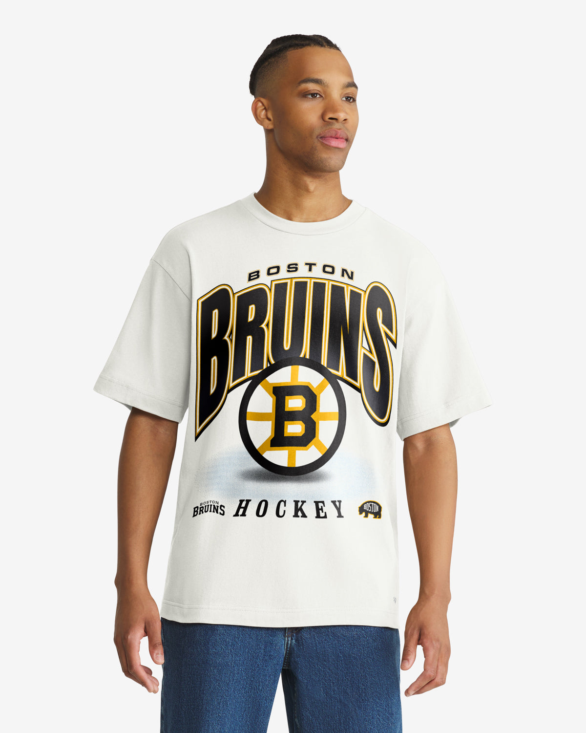 47-boston-bruins-team-flex-t-shirt-sandstone-herren image 1