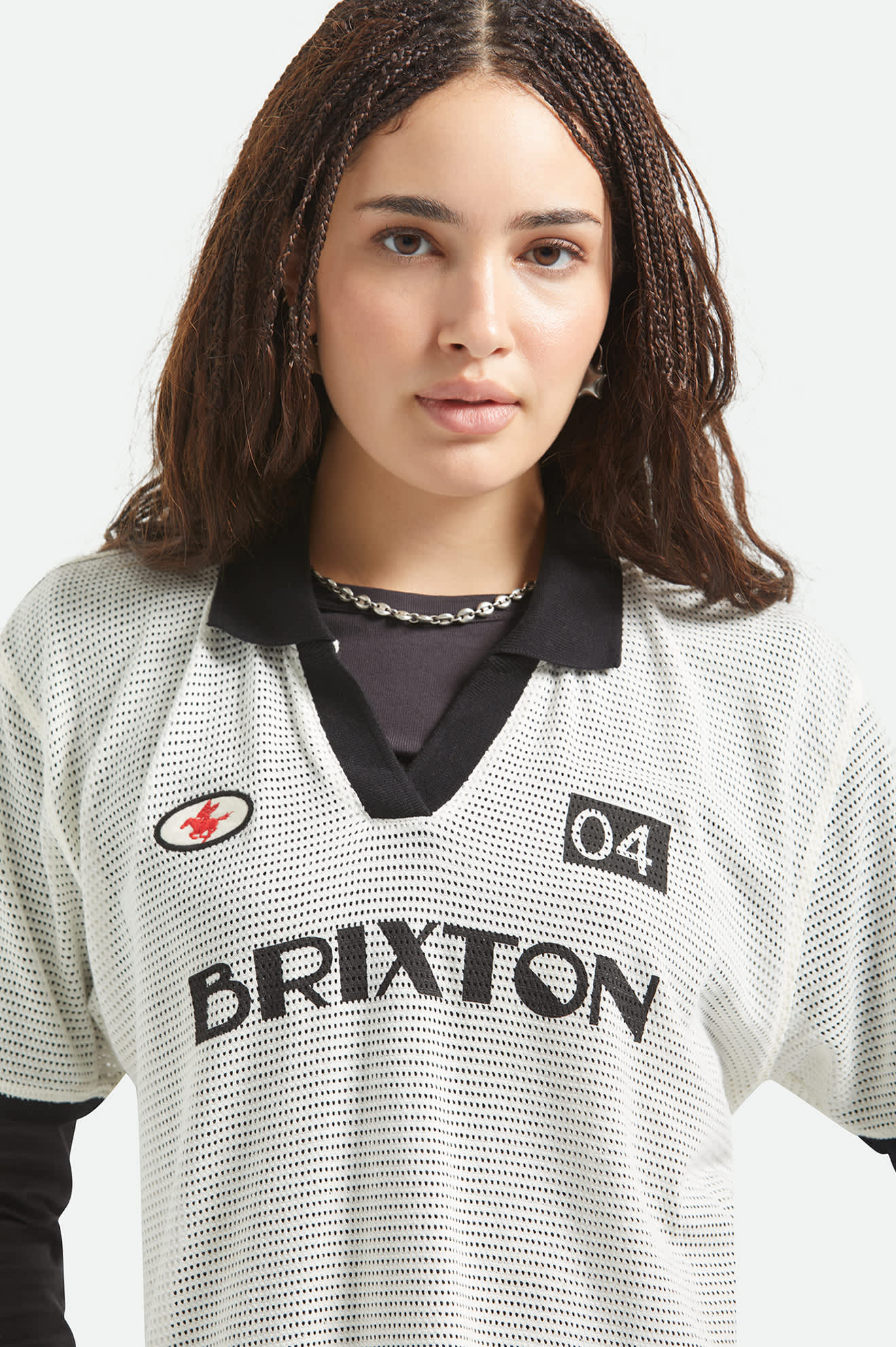 brixton-varsity-t-shirt-off-white-black-relaxed image 6