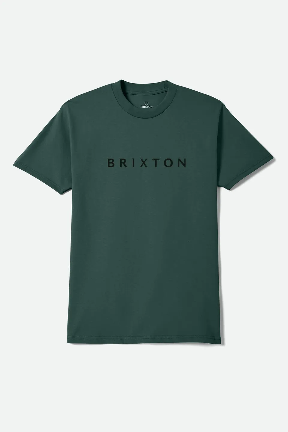 brixton-alpha-line-t-shirt-forest-green-baumwolle image 1