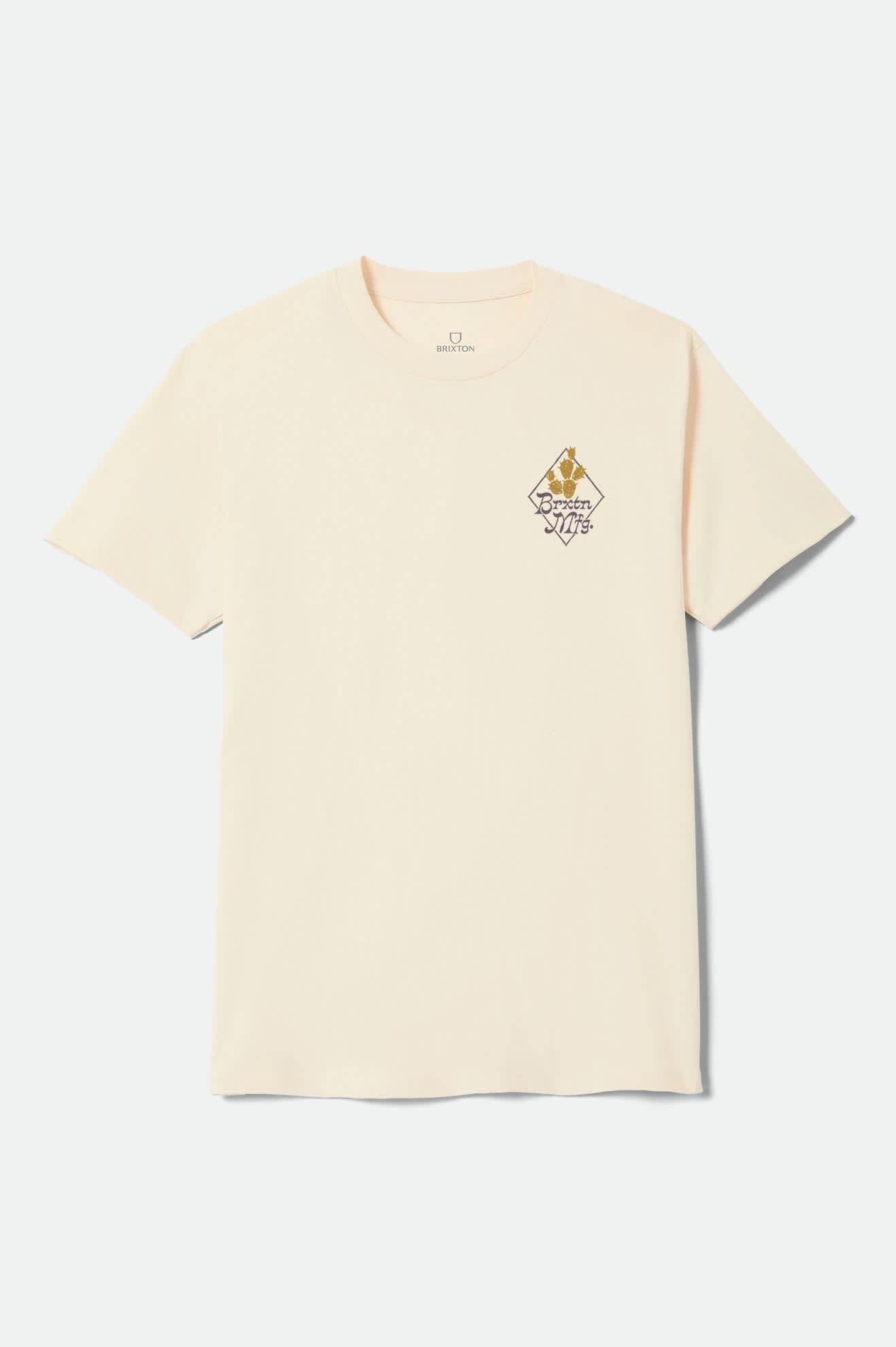 brixton-steady-standard-t-shirt-cream-baumwolle-herren image 1