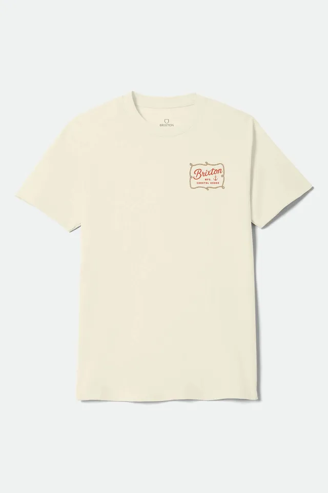 brixton-anchor-standard-t-shirt-cream-baumwolle image 1