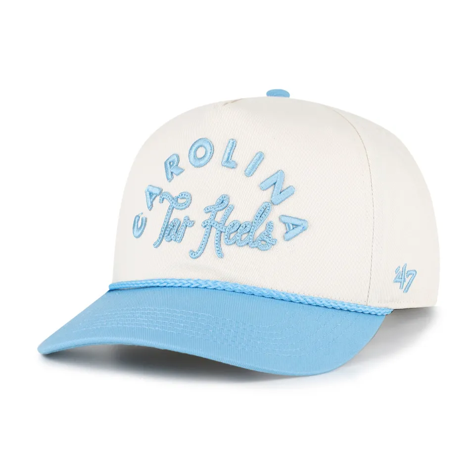 47-hitch-unc-tar-heels-rope-script-cap-natural-relaxed-fit image 1
