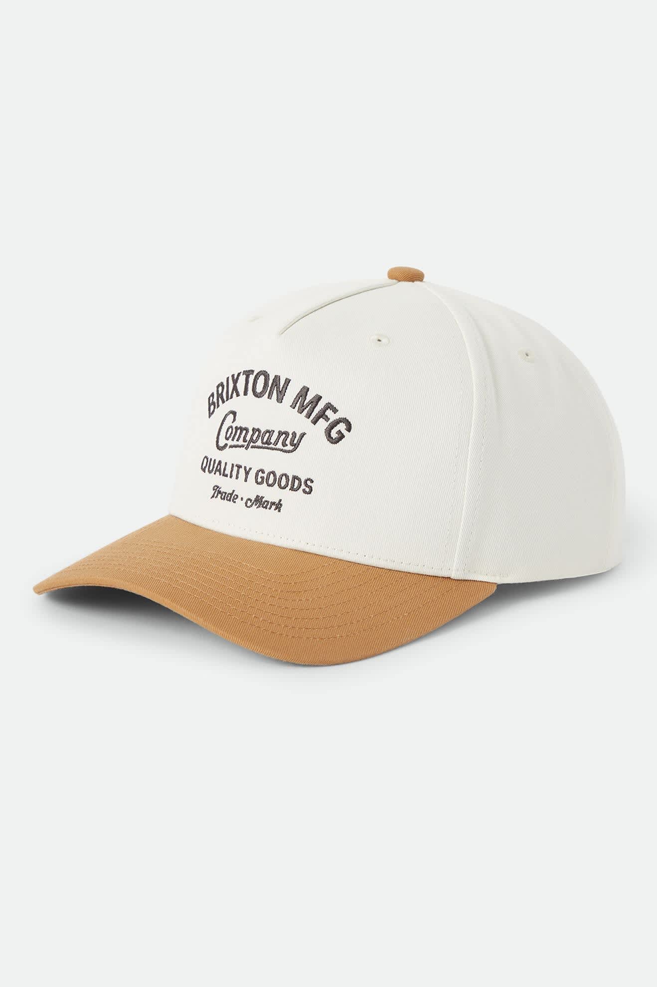 brixton-stratton-snapback-off-white-caramel-baumwolle image 1