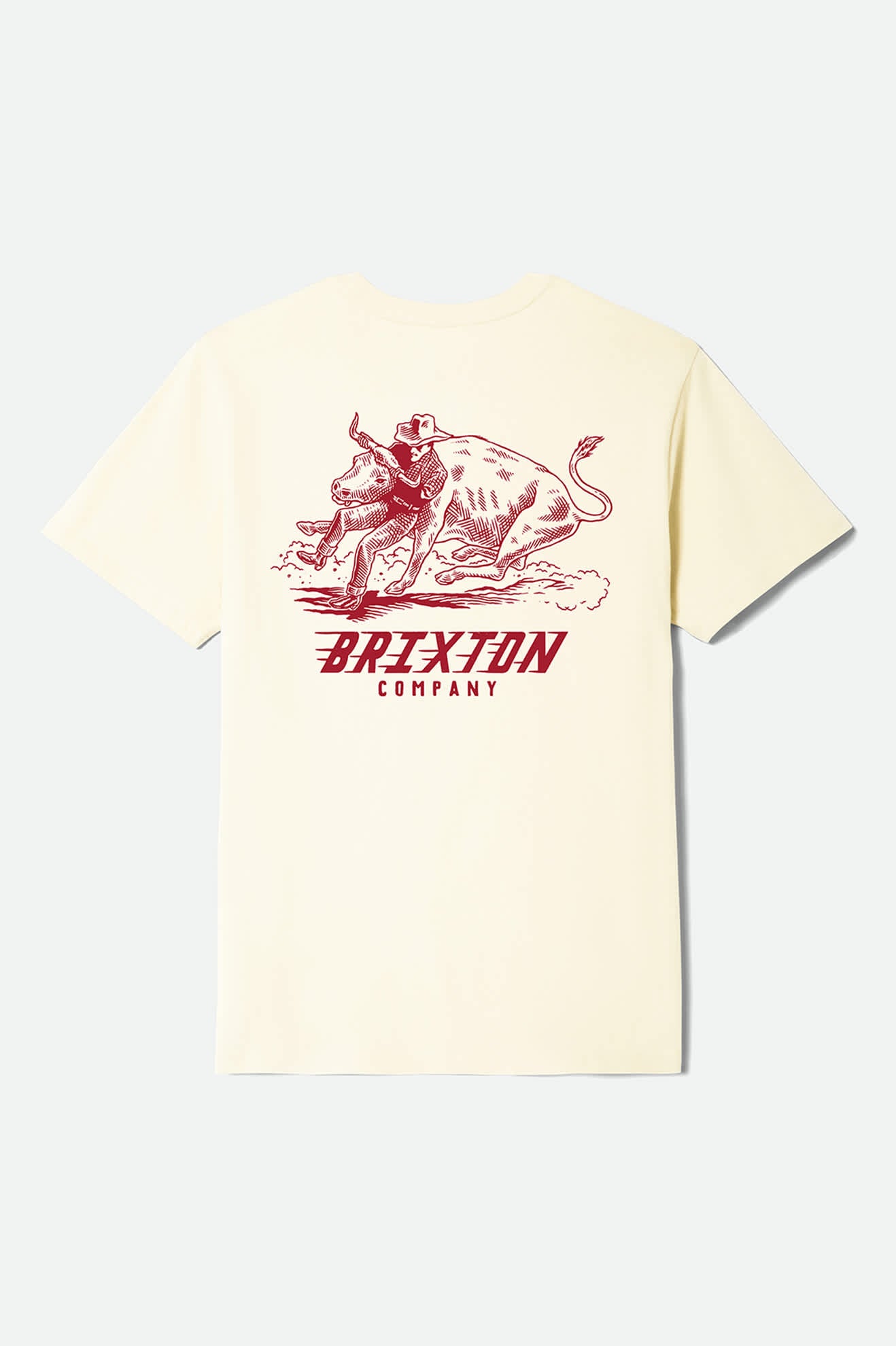 brixton-bulldogger-t-shirt-cream-western-print image 3