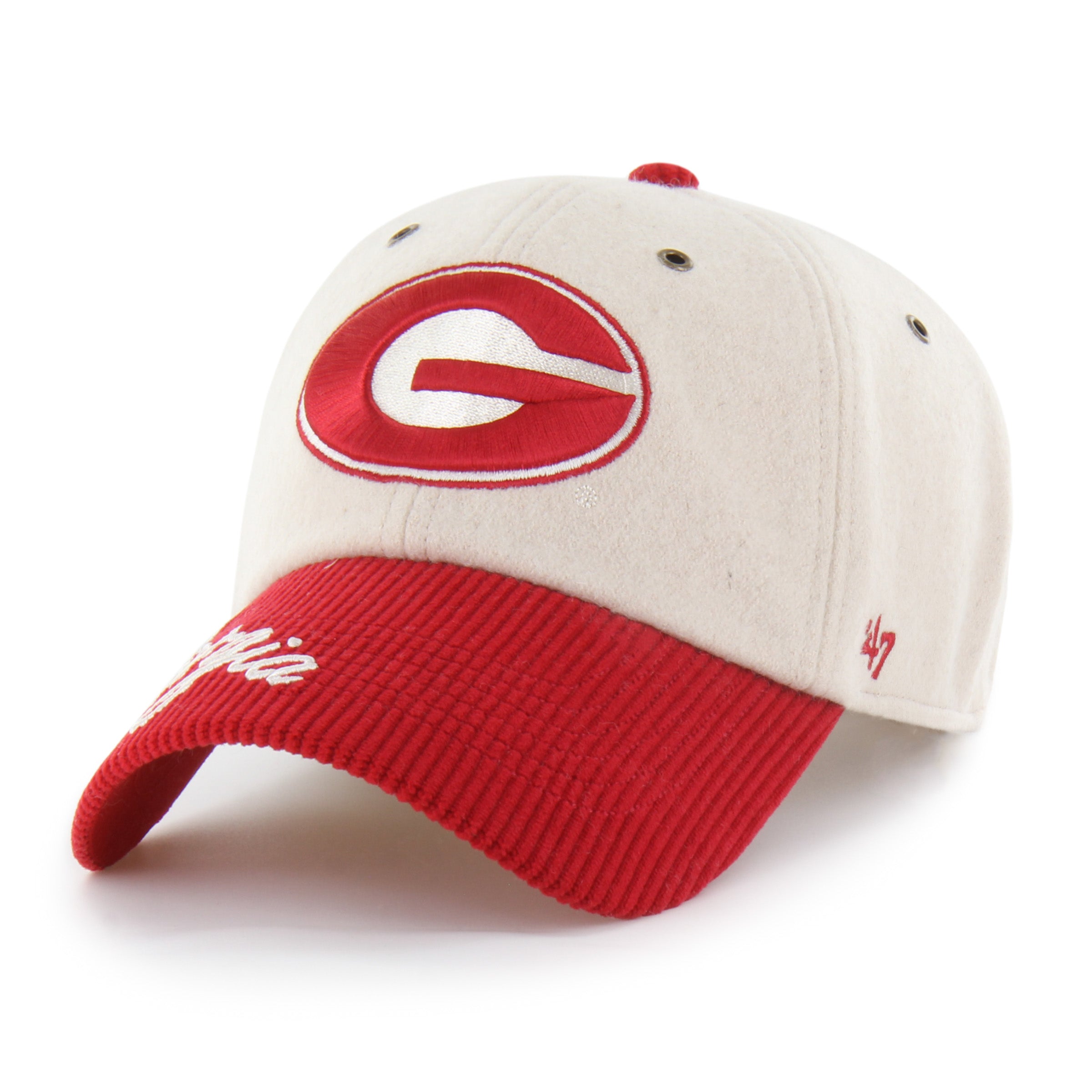 47-brand-47-clean-up-georgia-bulldogs-cap-natural-damen-wolle image 3