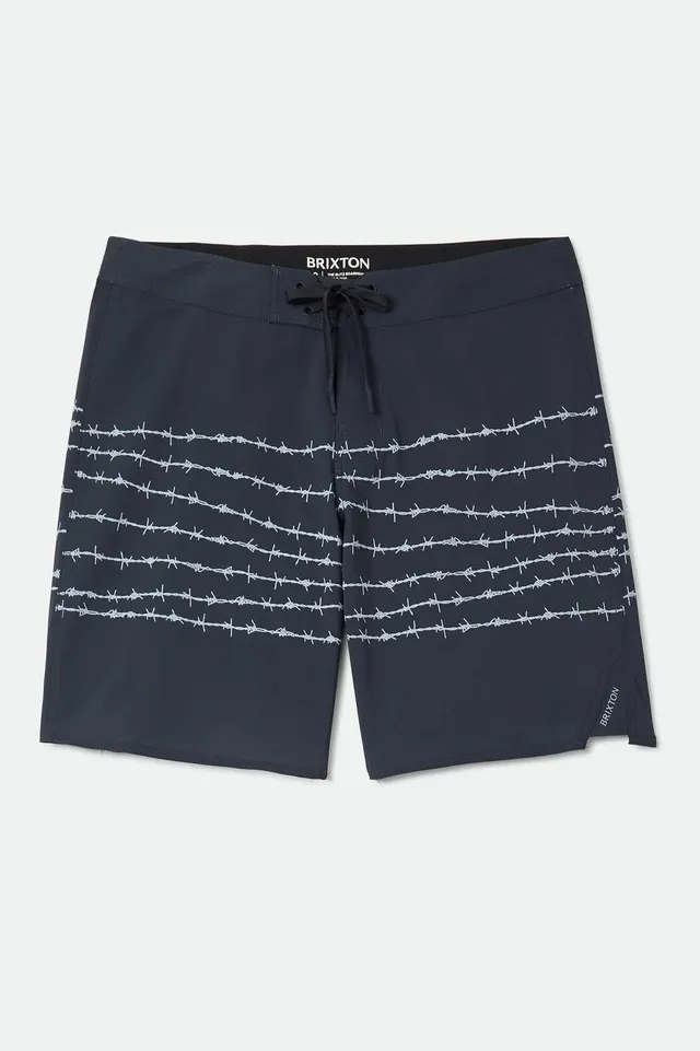 brixton-blitz-boardshort-19-schwarz-barb-wire image 1