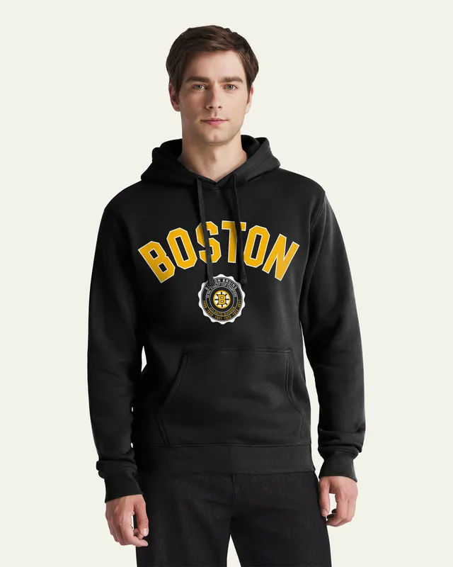 47-brand-headline-crew-bruins-vintage-crest-hoodie-schwarz-herren image 1