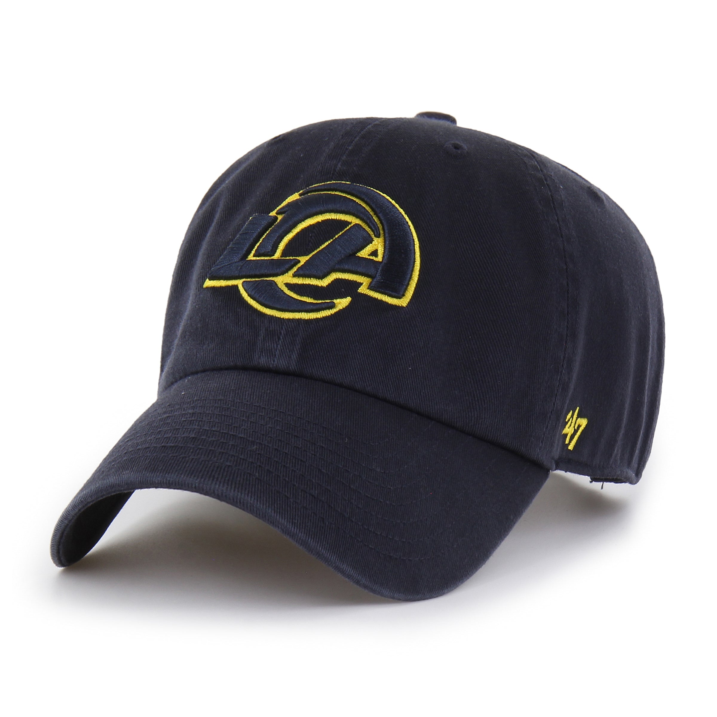 47-clean-up-los-angeles-rams-cap-dark-navy-strapback image 1